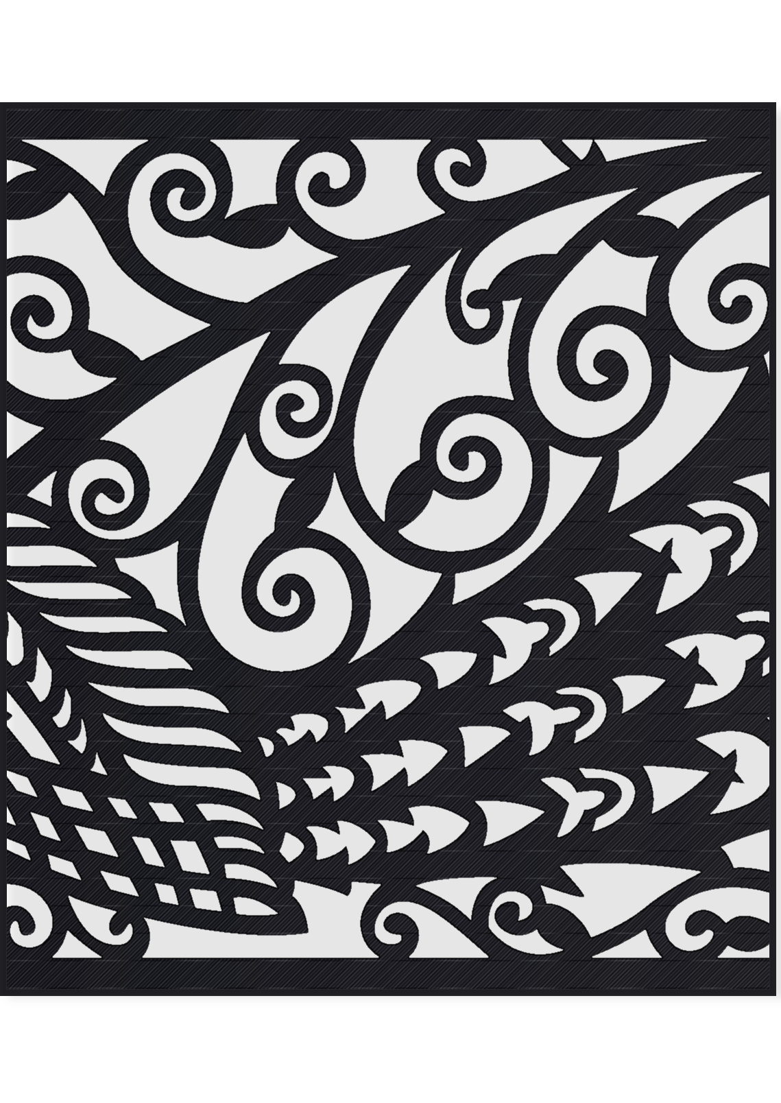 Panou Decorativ Model 008 — Tablă Decupată CNC Laser