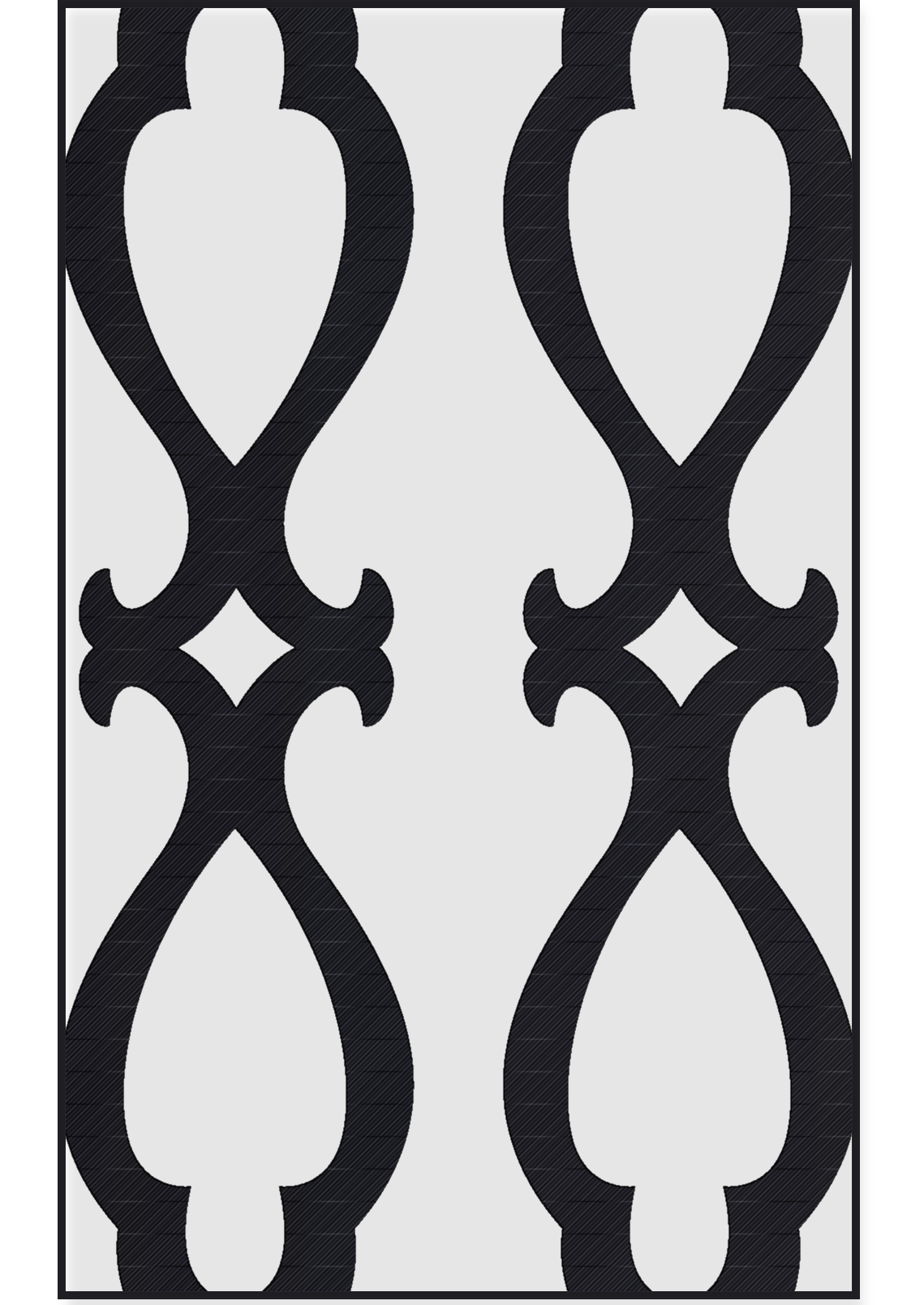 Panou Decorativ Model 202 — Tablă Decupată CNC Laser
