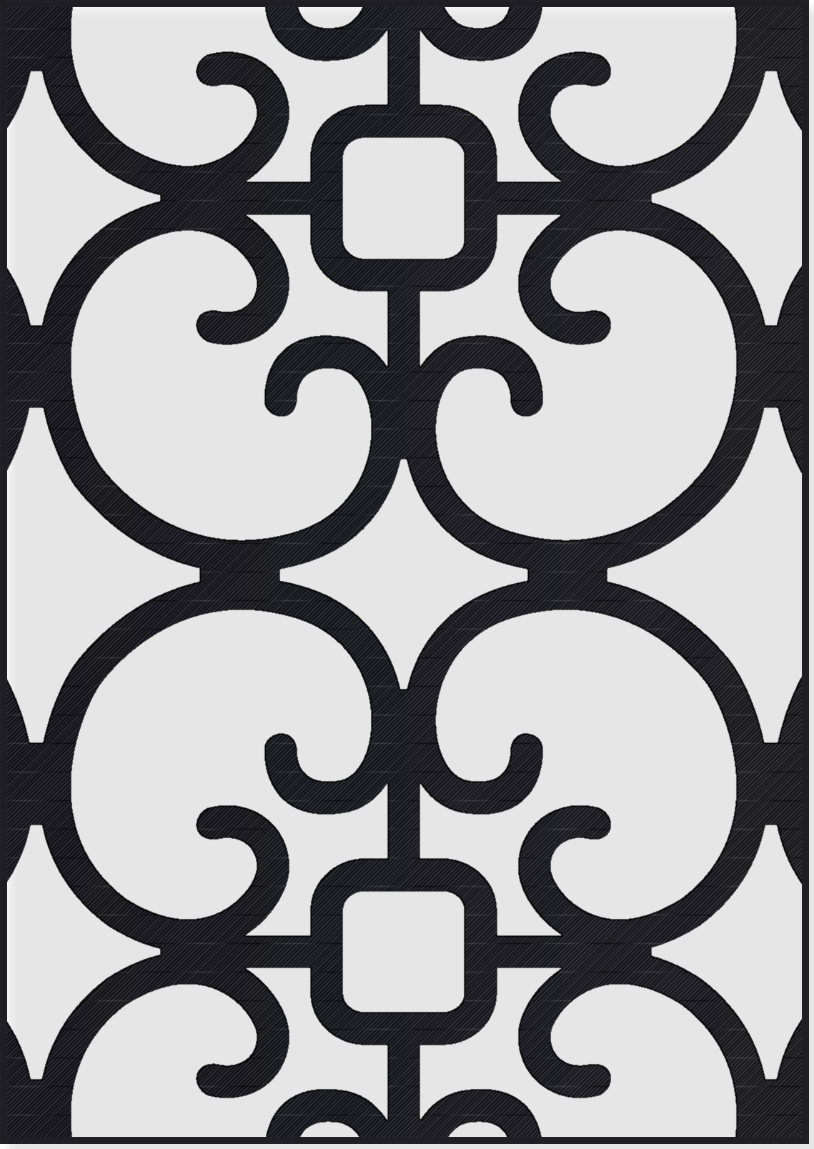 Panou Decorativ Model 206 — Tablă Decupată CNC Laser