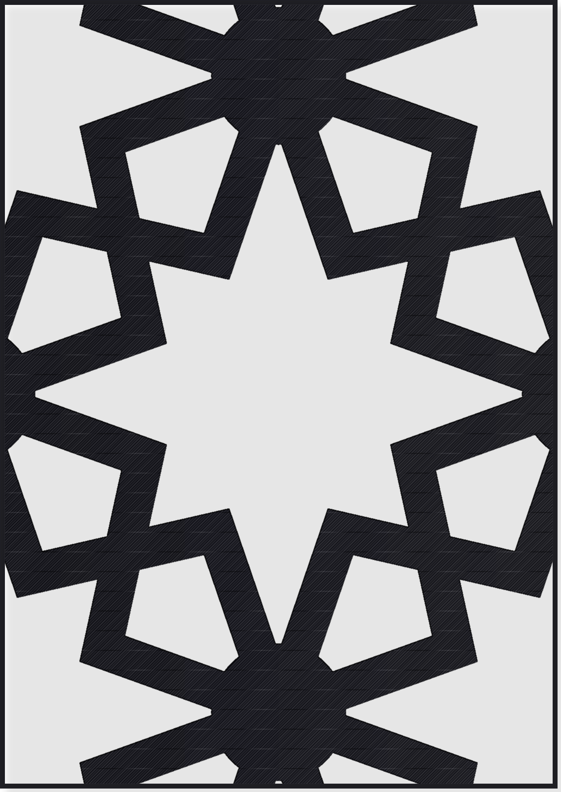 Panou Decorativ Model 210 — Tablă Decupată CNC Laser