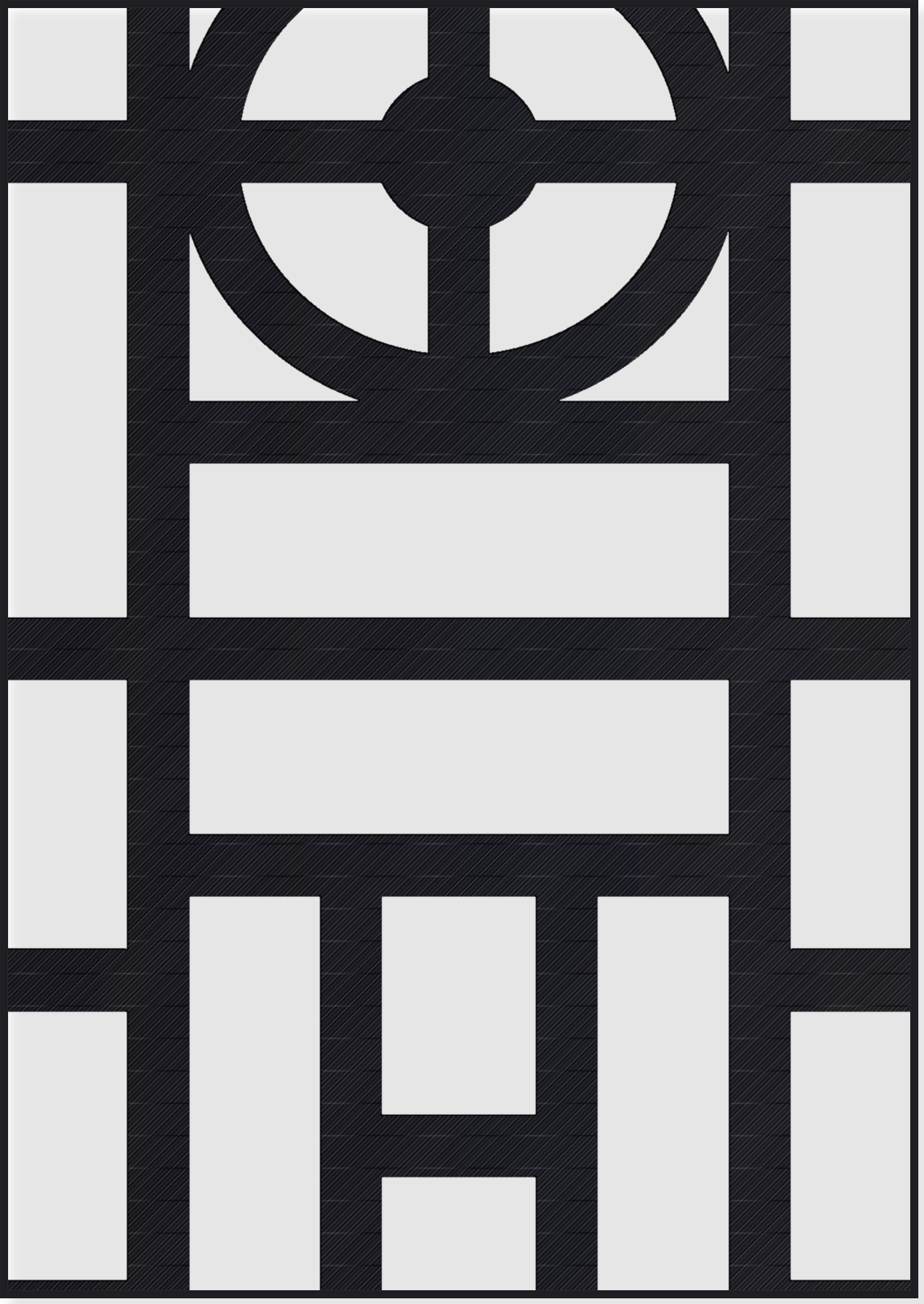 Panou Decorativ Model 236 — Tablă Decupată CNC Laser