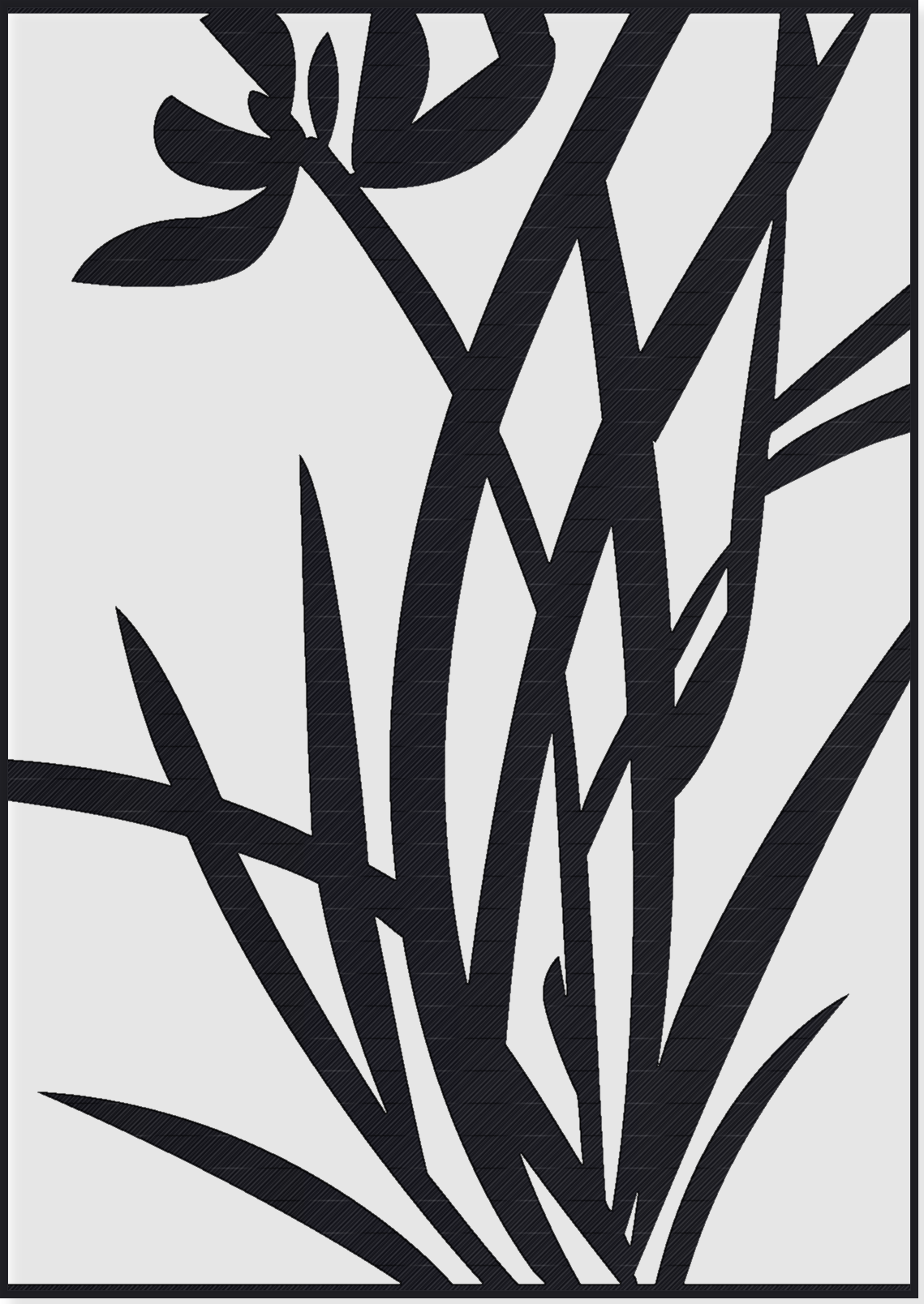 Panou Decorativ Model 336 — Tablă Decupată CNC Laser