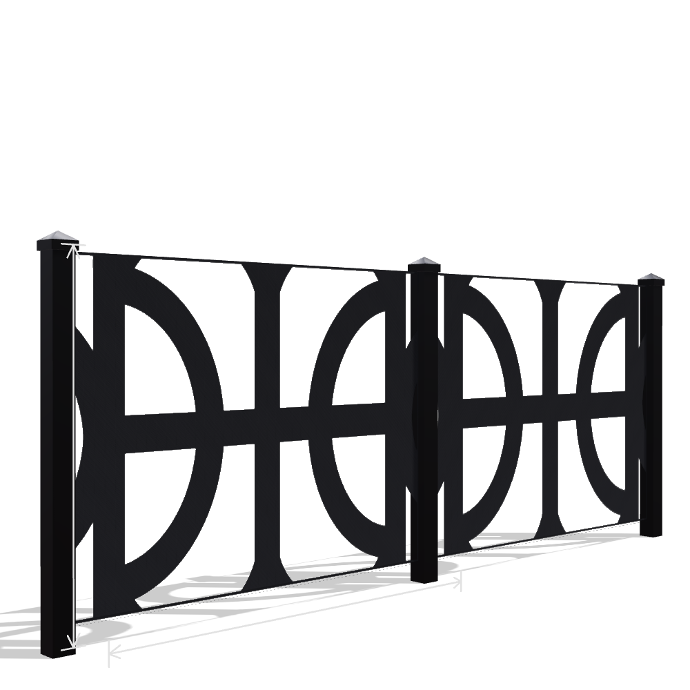 Panou Gard Metalic Model 011 — Tablă Decupată CNC Laser
