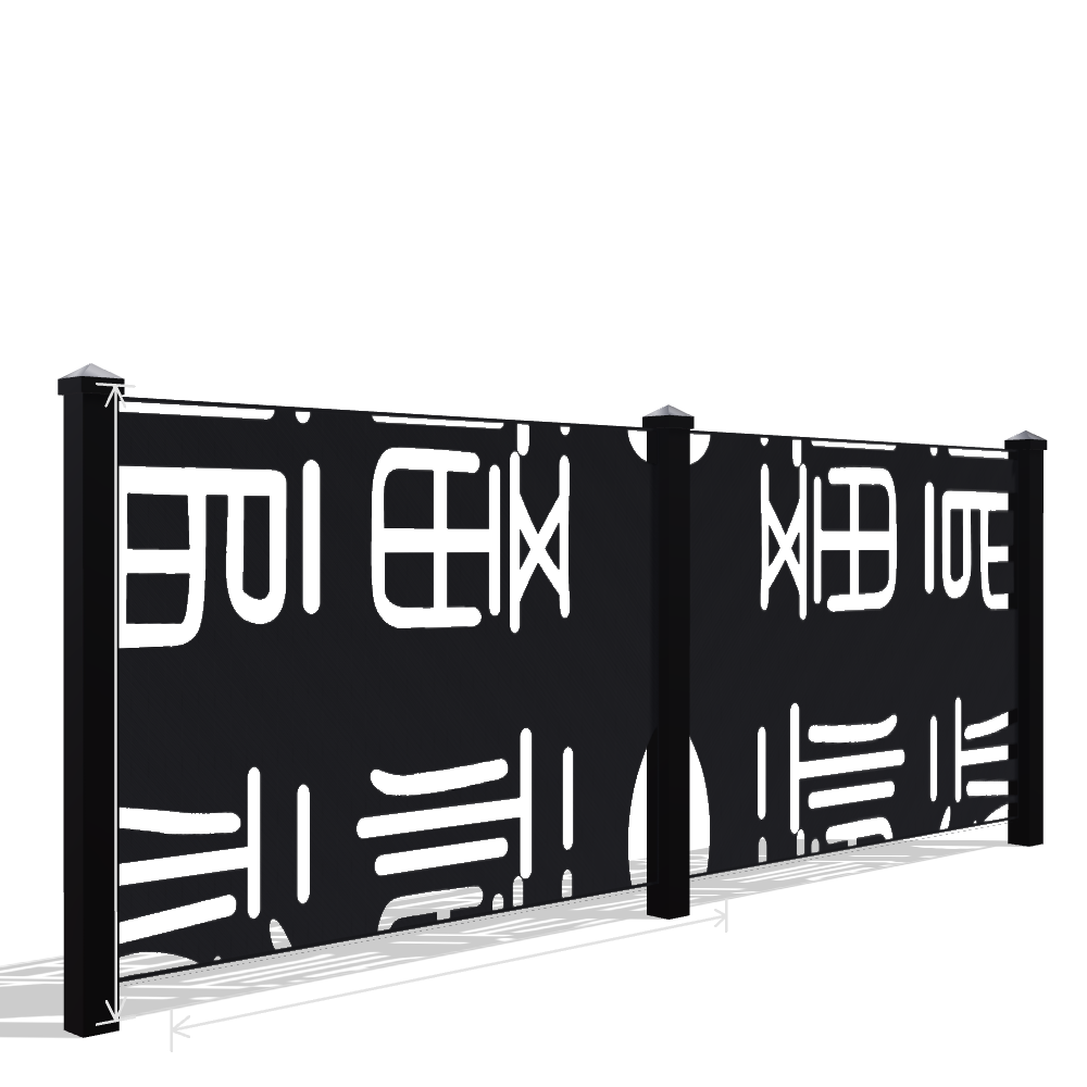 Panou Gard Metalic Model 023 — Tablă Decupată CNC Laser