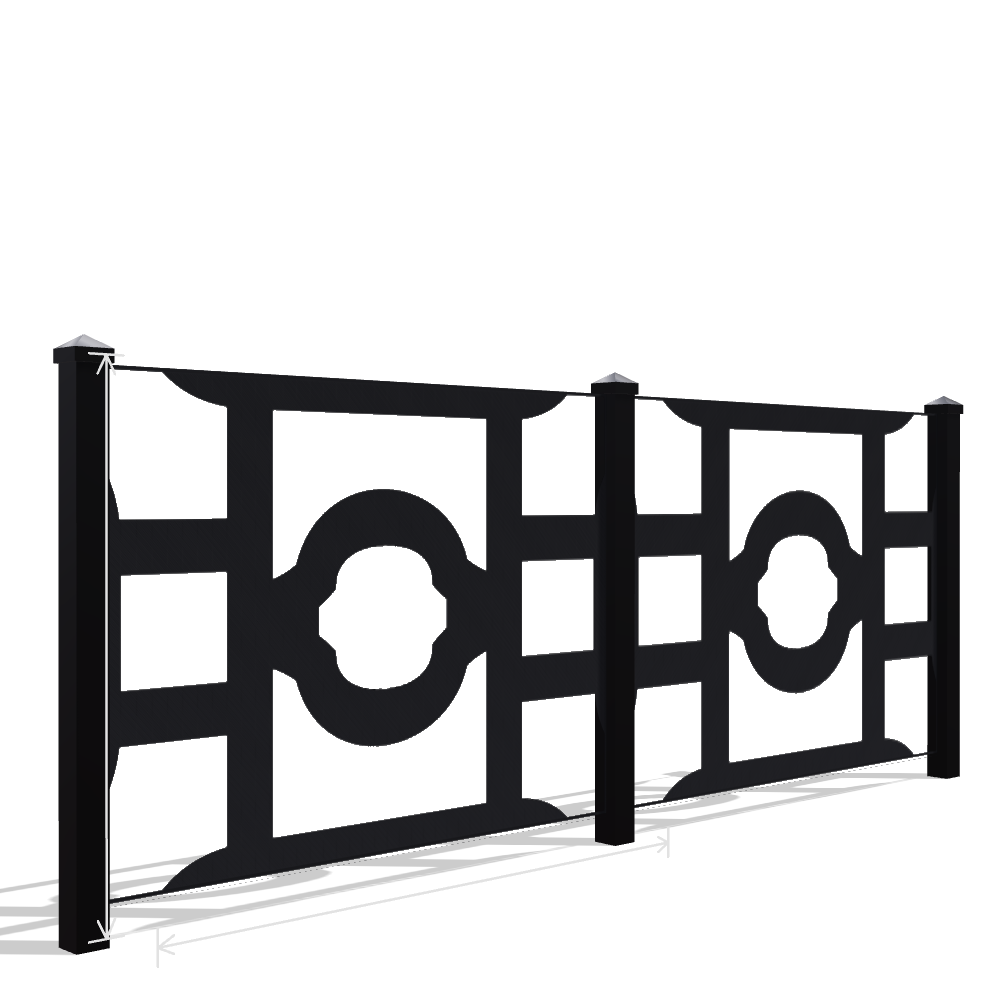 Panou Gard Metalic Model 027 — Tablă Decupată CNC Laser