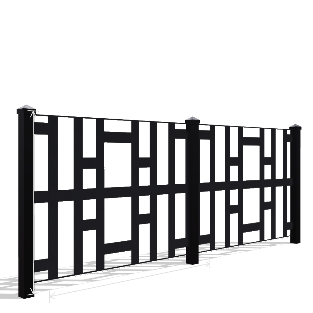 Panou Gard Metalic Model 035 — Tablă Decupată CNC Laser
