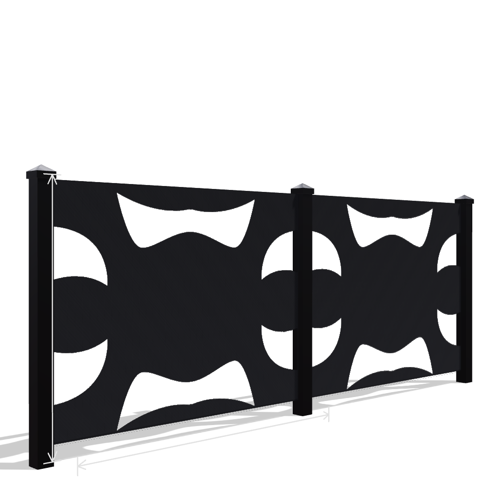 Panou Gard Metalic Model 047 — Tablă Decupată CNC Laser
