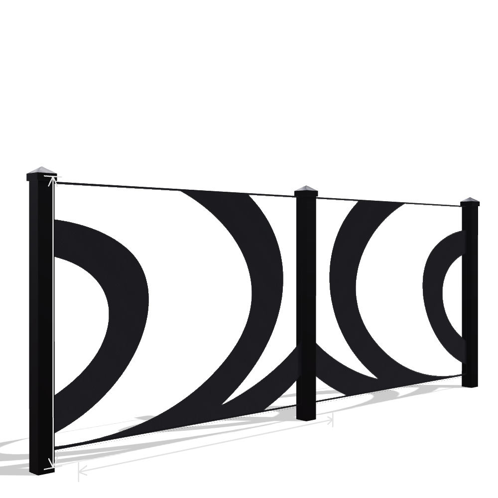 Panou Gard Metalic Model 050 — Tablă Decupată CNC Laser