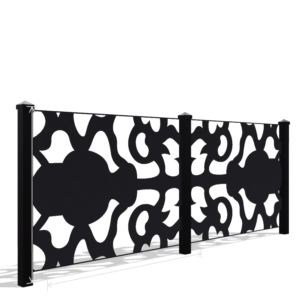 Panou Gard Metalic Model 055 — Tablă Decupată CNC Laser