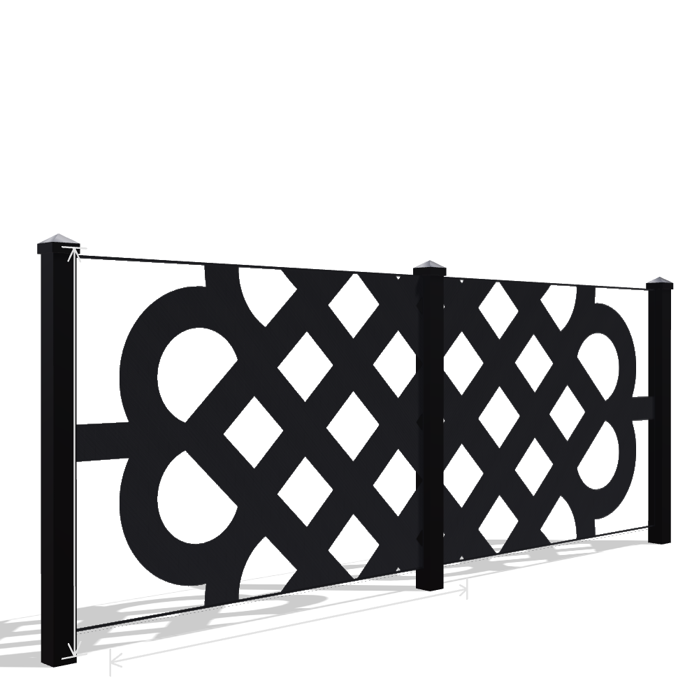 Panou Gard Metalic Model 059 — Tablă Decupată CNC Laser