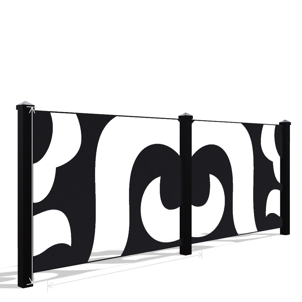 Panou Gard Metalic Model 061 — Tablă Decupată CNC Laser