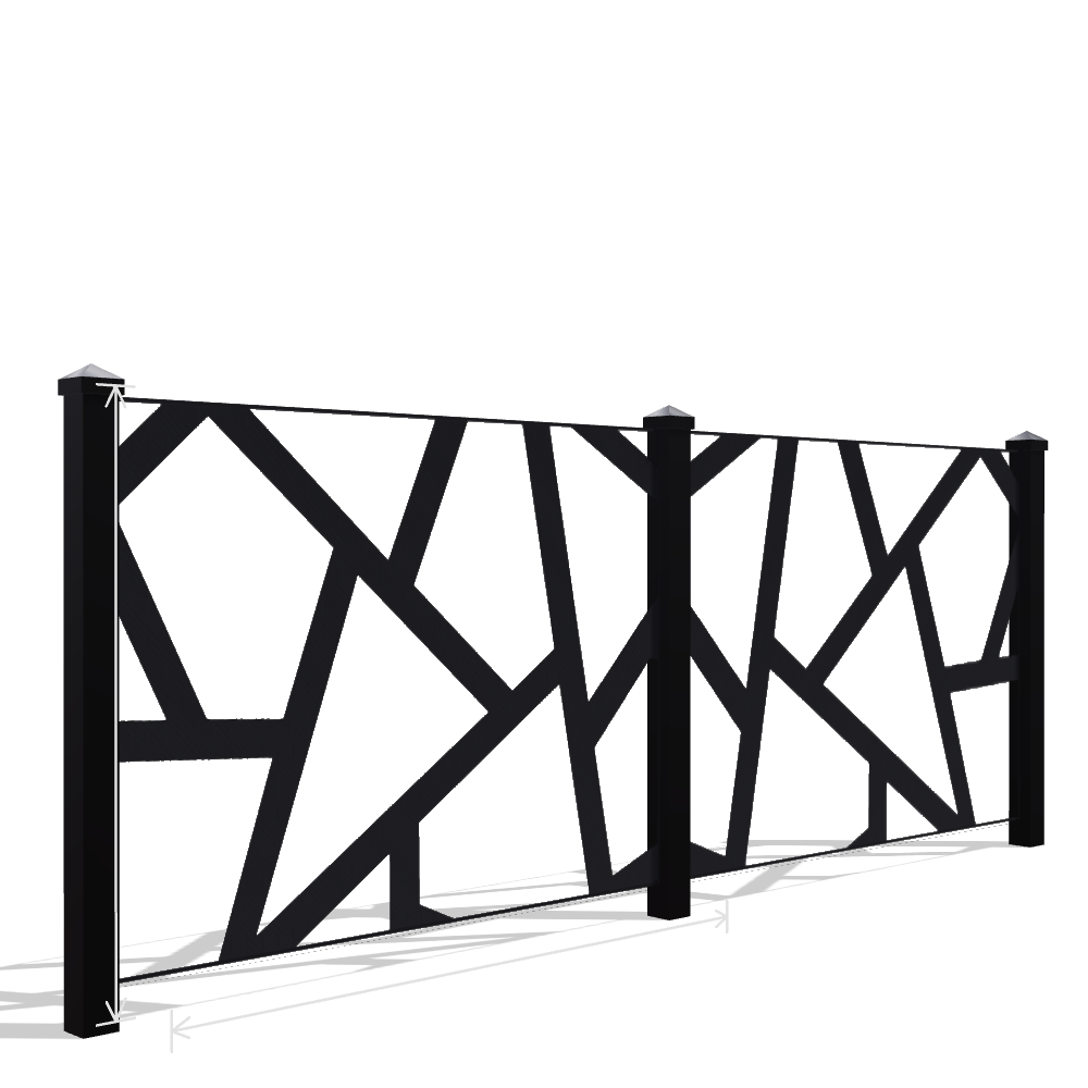 Panou Gard Metalic Model 062 — Tablă Decupată CNC Laser
