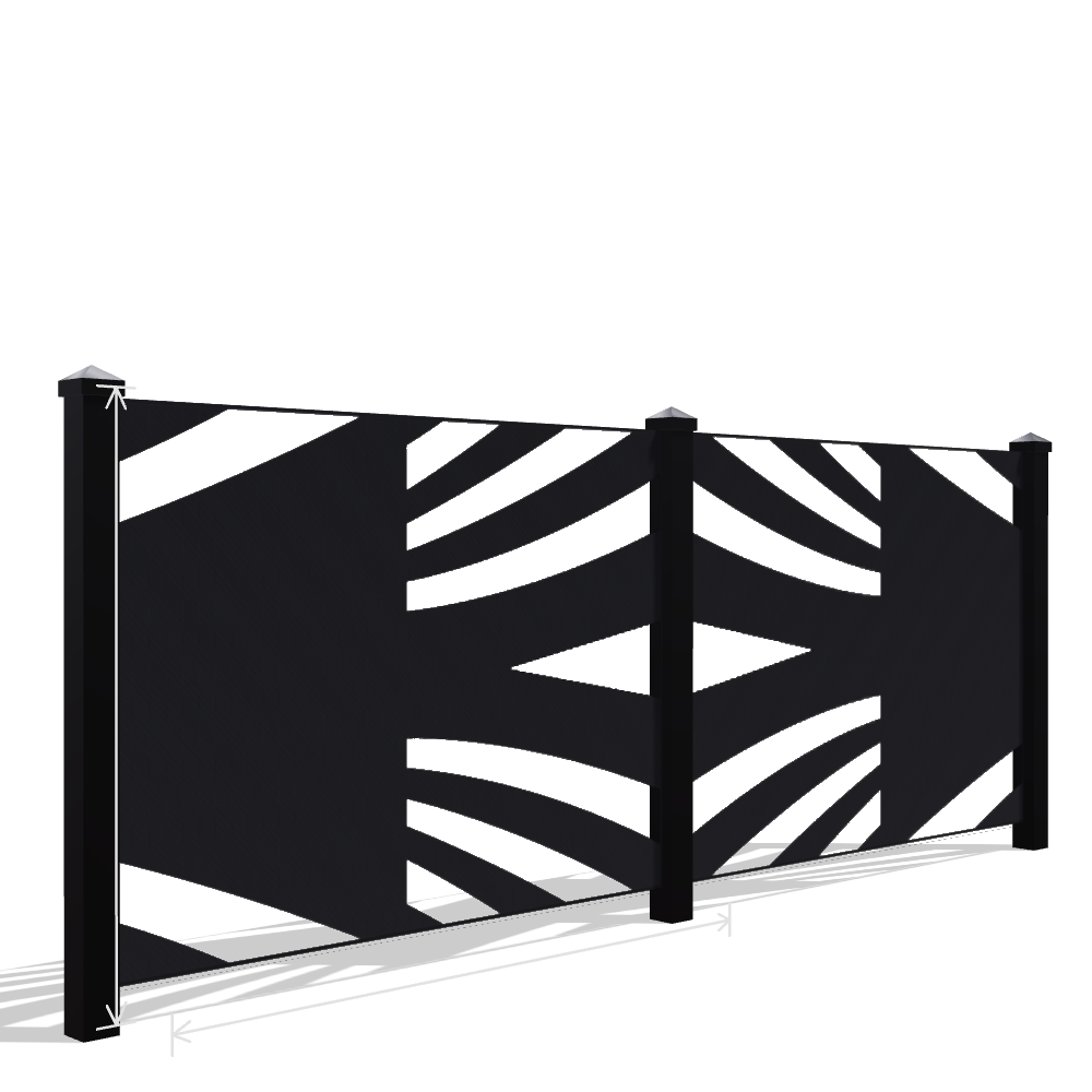 Panou Gard Metalic Model 064 — Tablă Decupată CNC Laser