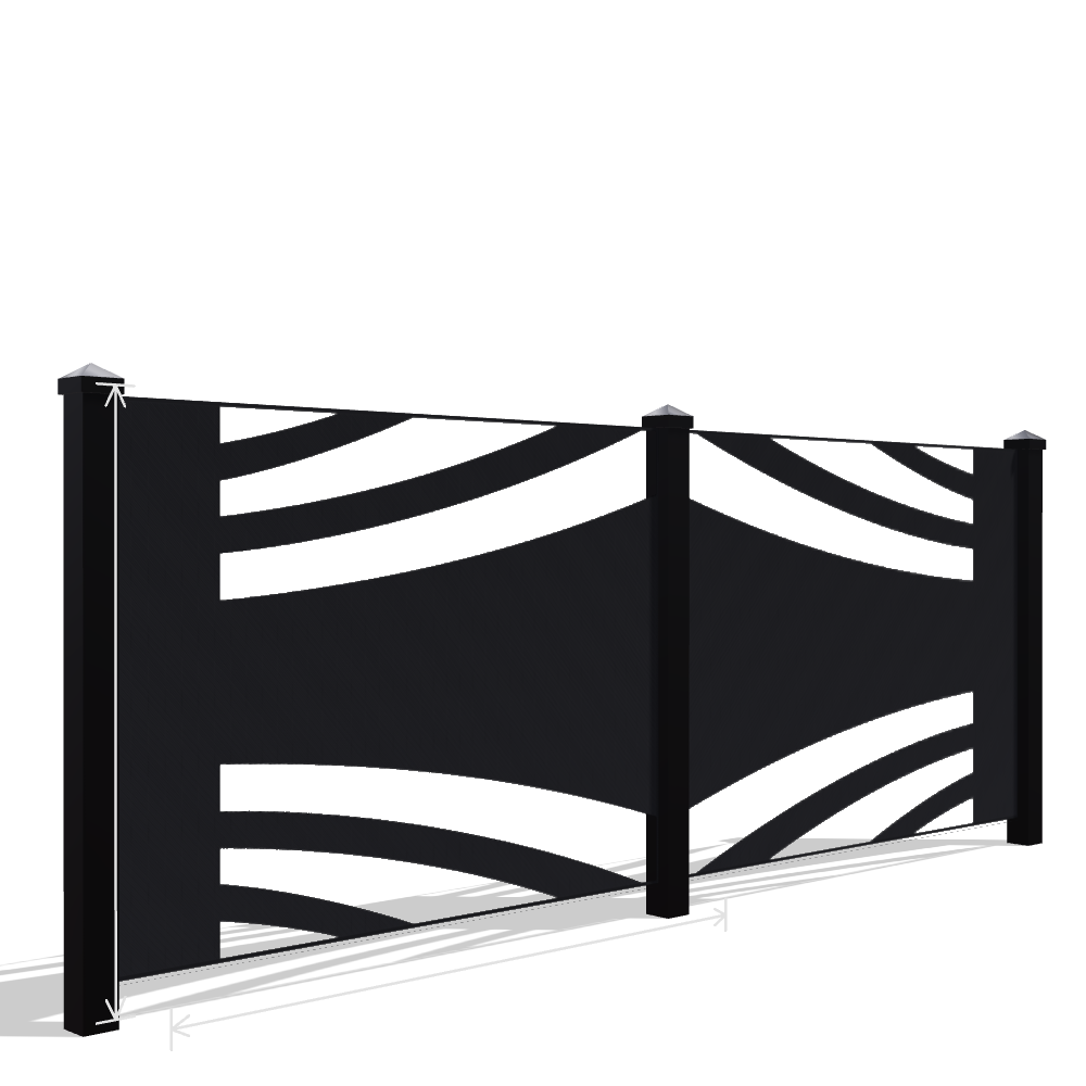 Panou Gard Metalic Model 065 — Tablă Decupată CNC Laser