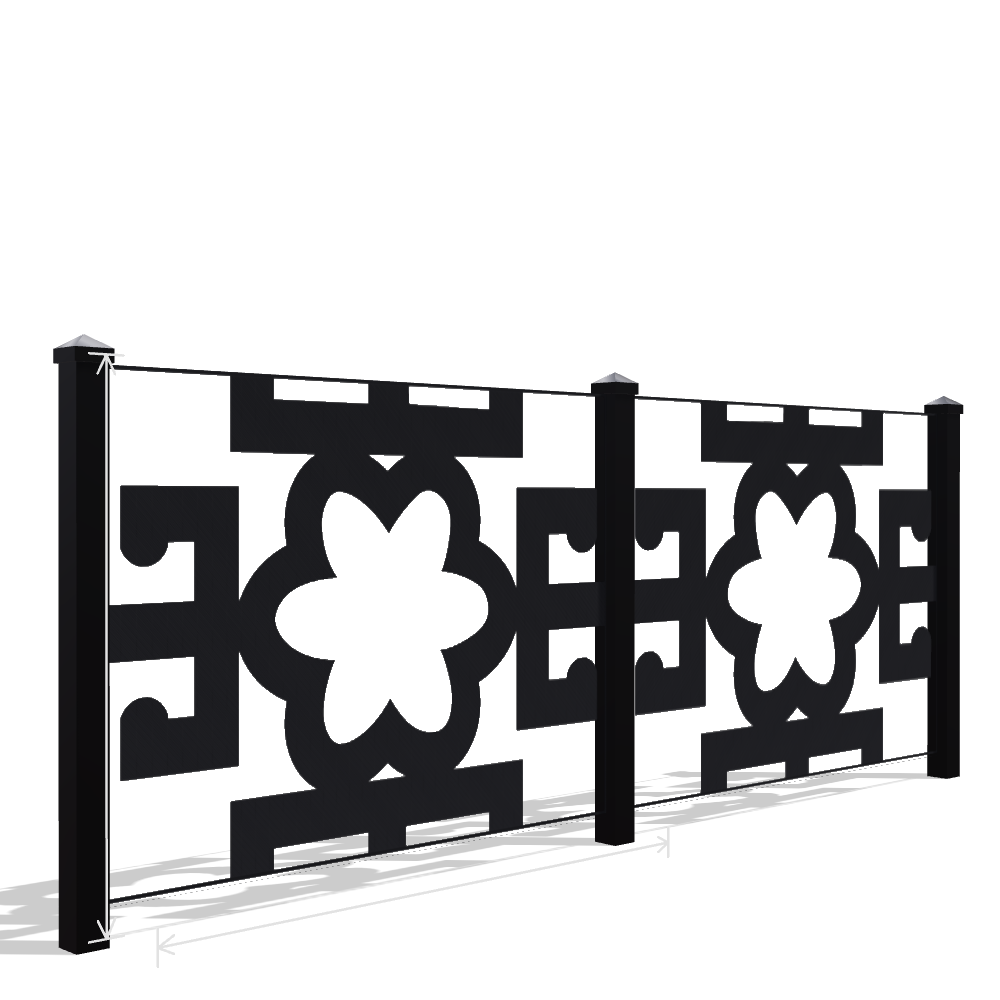 Panou Gard Metalic Model 066 — Tablă Decupată CNC Laser