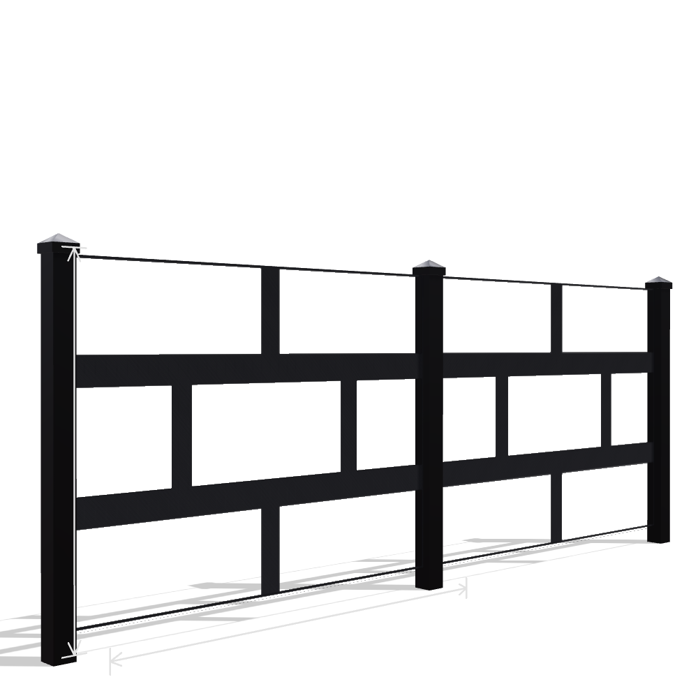 Panou Gard Metalic Model 069 — Tablă Decupată CNC Laser