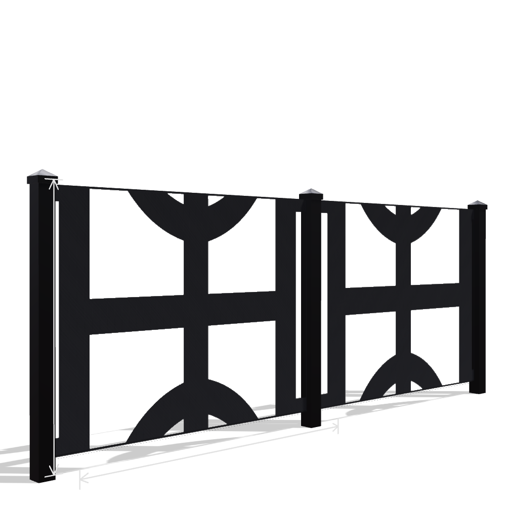 Panou Gard Metalic Model 077 — Tablă Decupată CNC Laser