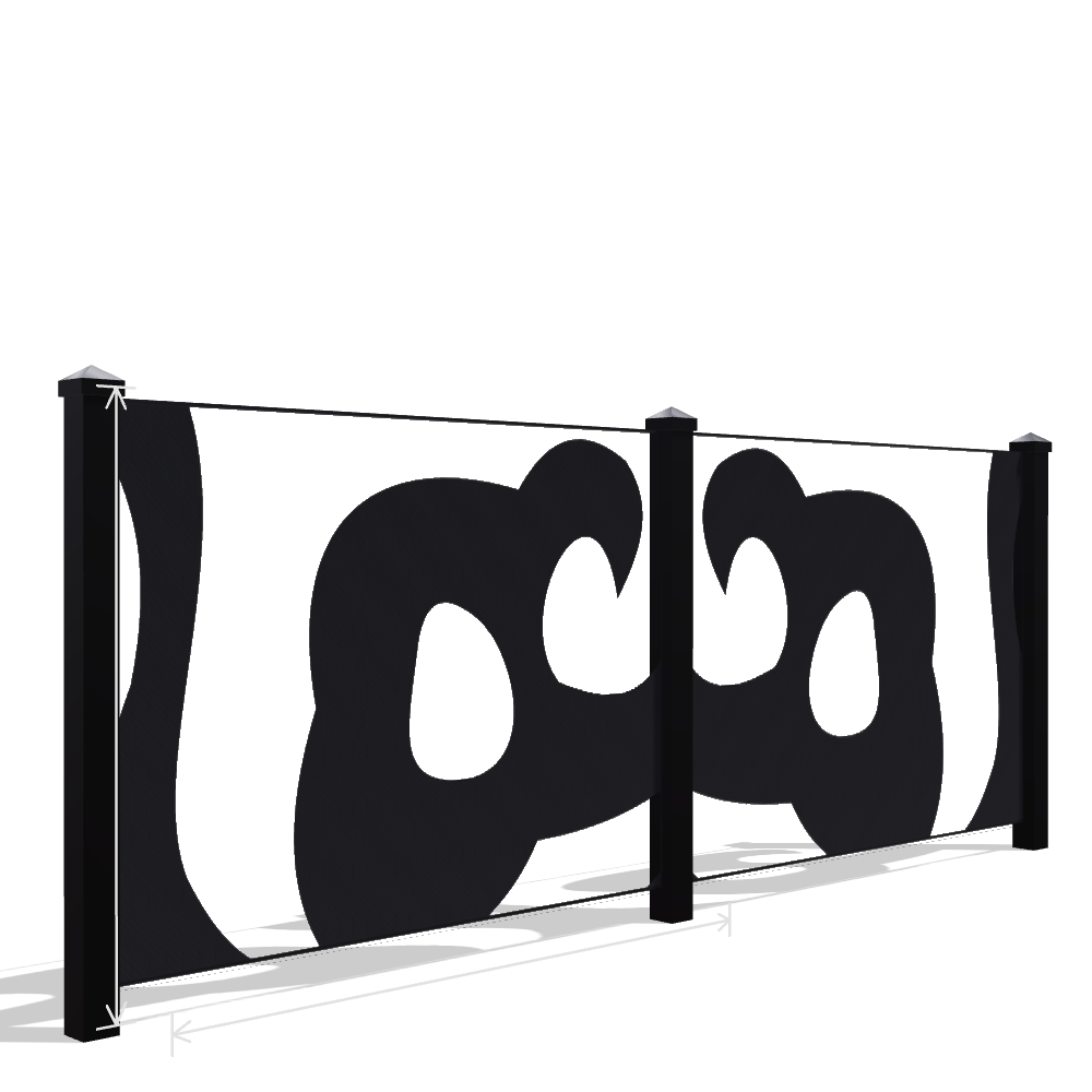 Panou Gard Metalic Model 087 — Tablă Decupată CNC Laser