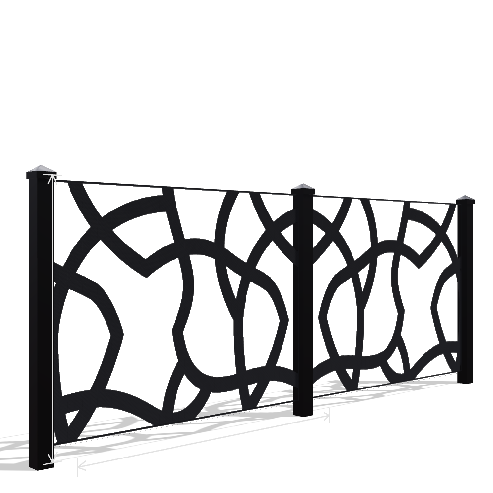Panou Gard Metalic Model 088 — Tablă Decupată CNC Laser