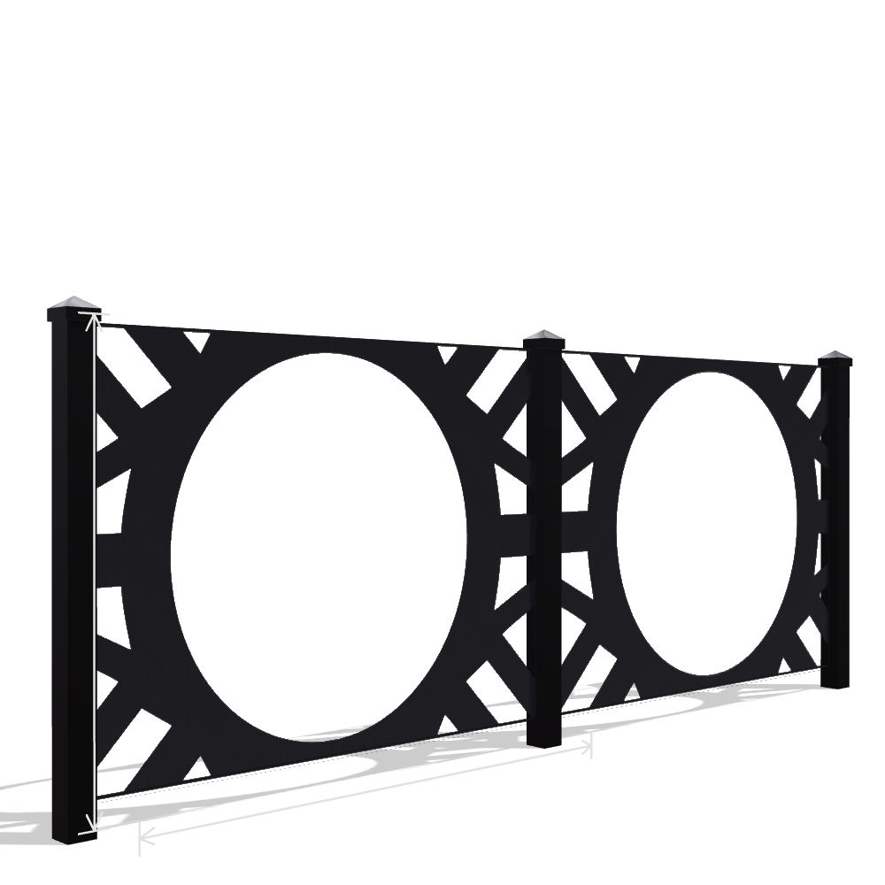 Panou Gard Metalic Model 092 — Tablă Decupată CNC Laser