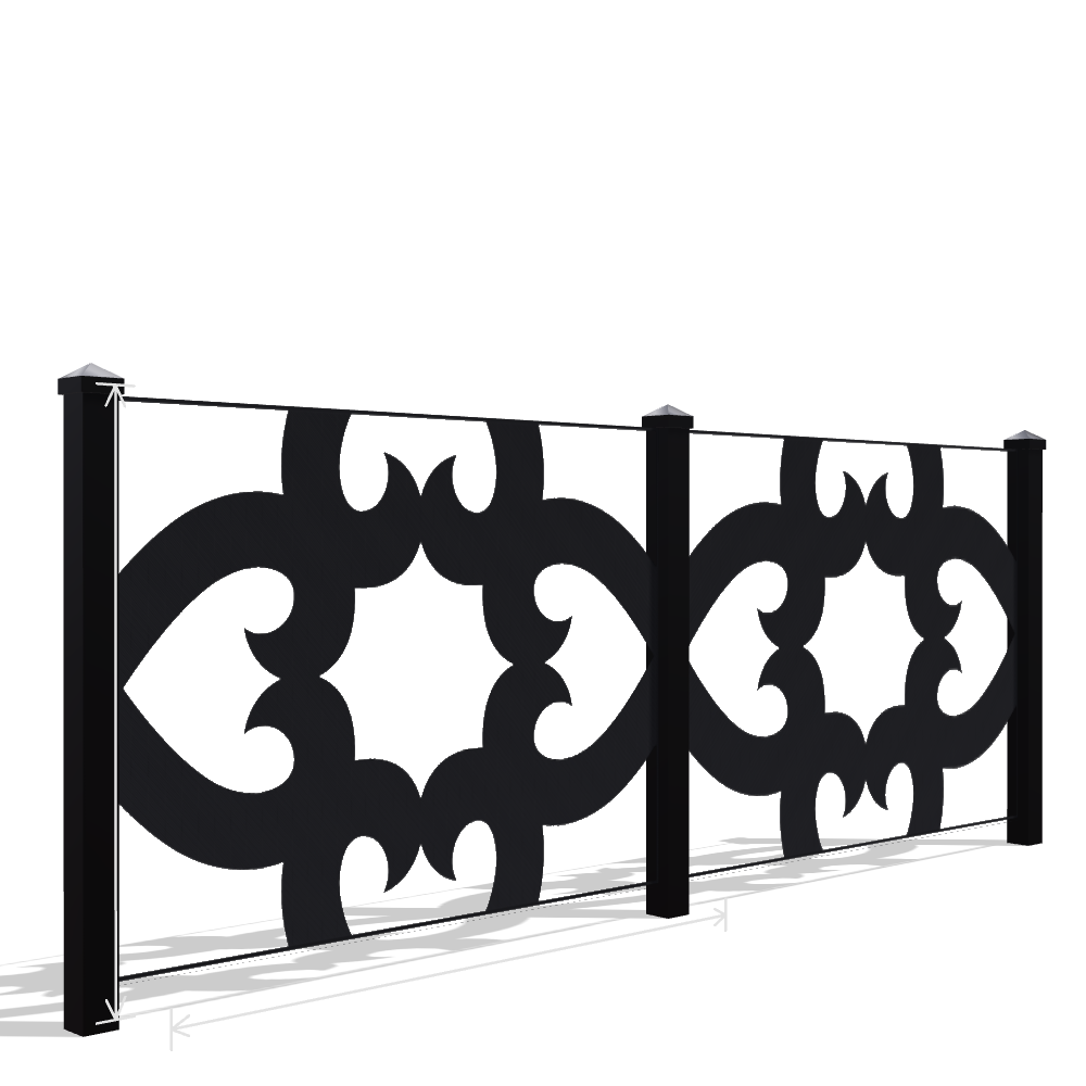 Panou Gard Metalic Model 112 — Tablă Decupată CNC Laser