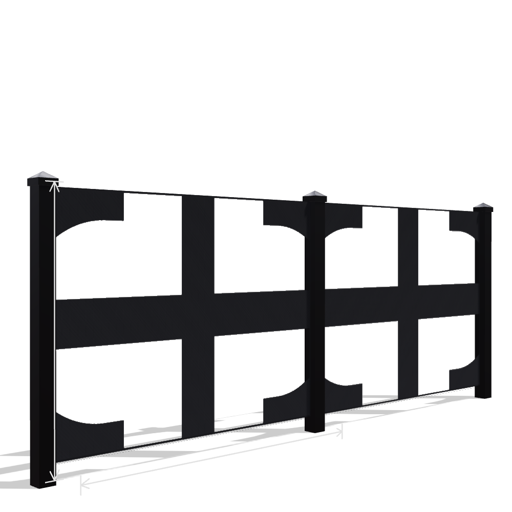 Panou Gard Metalic Model 115 — Tablă Decupată CNC Laser