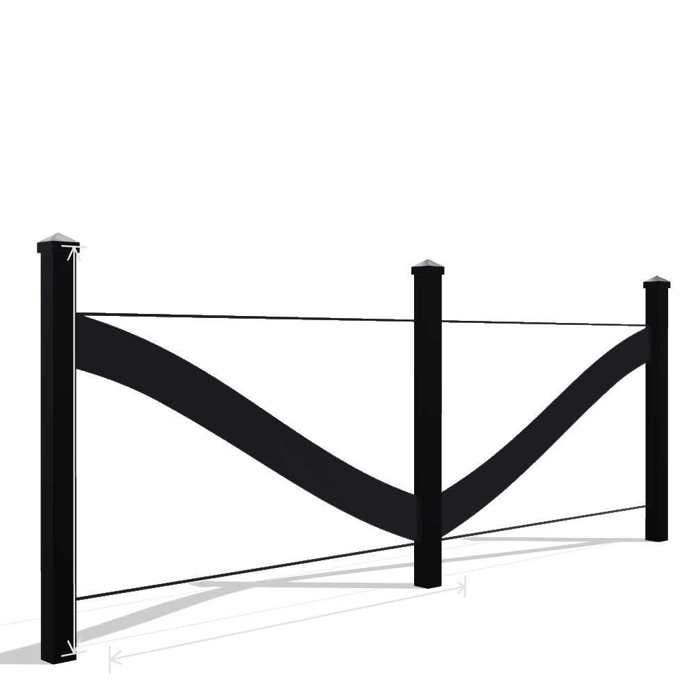 Panou Gard Metalic Model 118 — Tablă Decupată CNC Laser