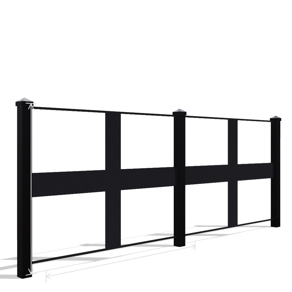 Panou Gard Metalic Model 120 — Tablă Decupată CNC Laser