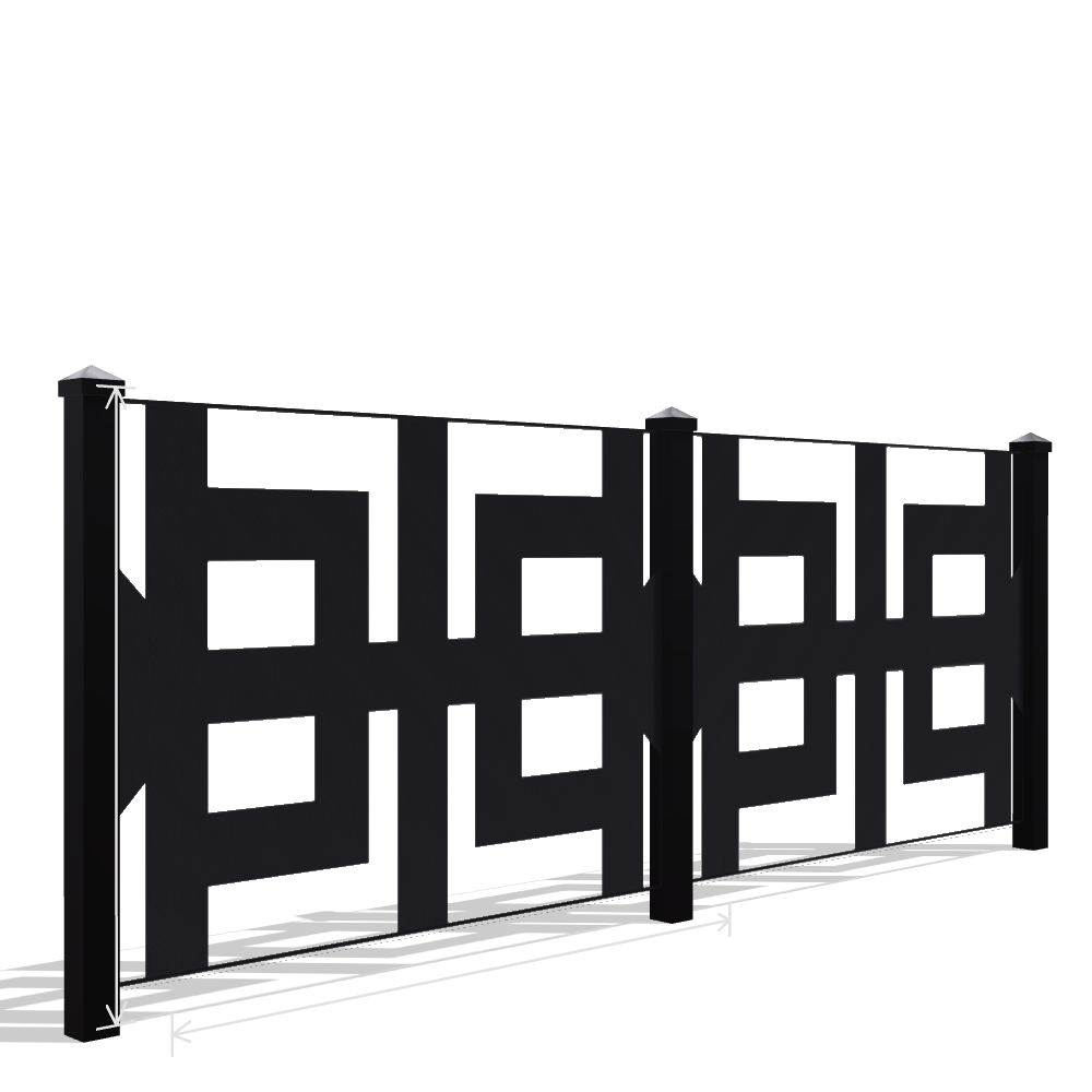 Panou Gard Metalic Model 121 — Tablă Decupată CNC Laser
