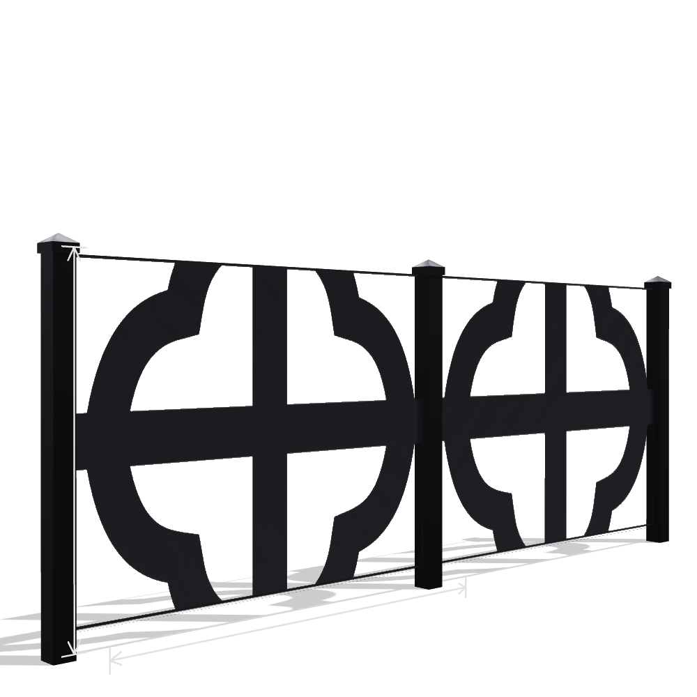 Panou Gard Metalic Model 130 — Tablă Decupată CNC Laser