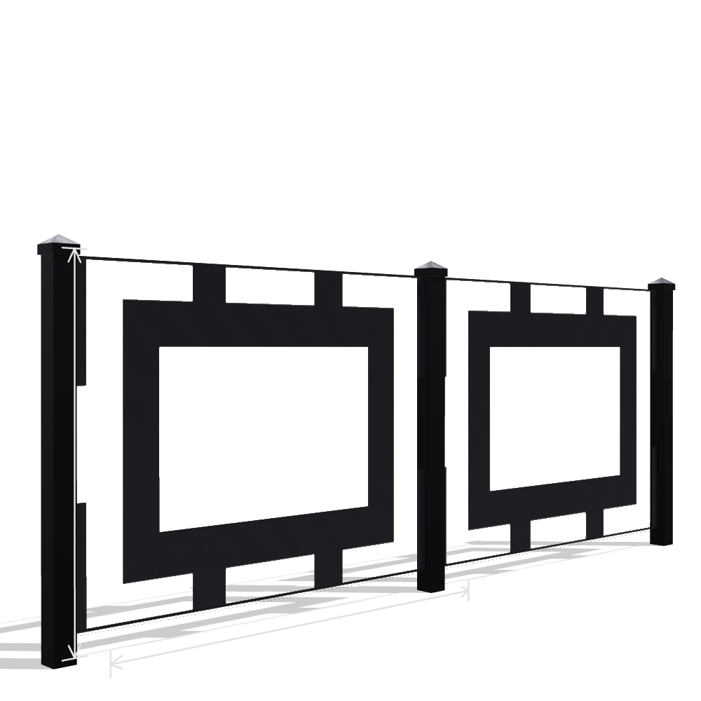 Panou Gard Metalic Model 133 — Tablă Decupată CNC Laser