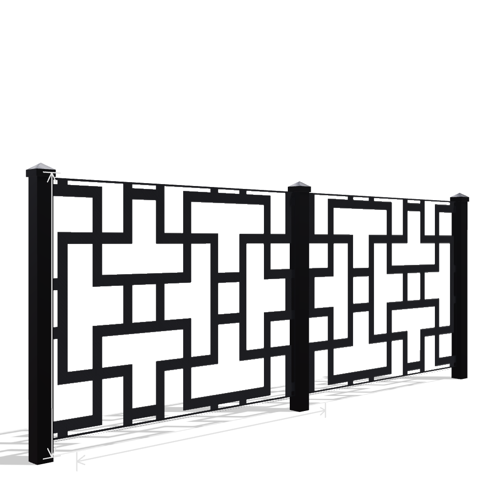Panou Gard Metalic Model 139 — Tablă Decupată CNC Laser