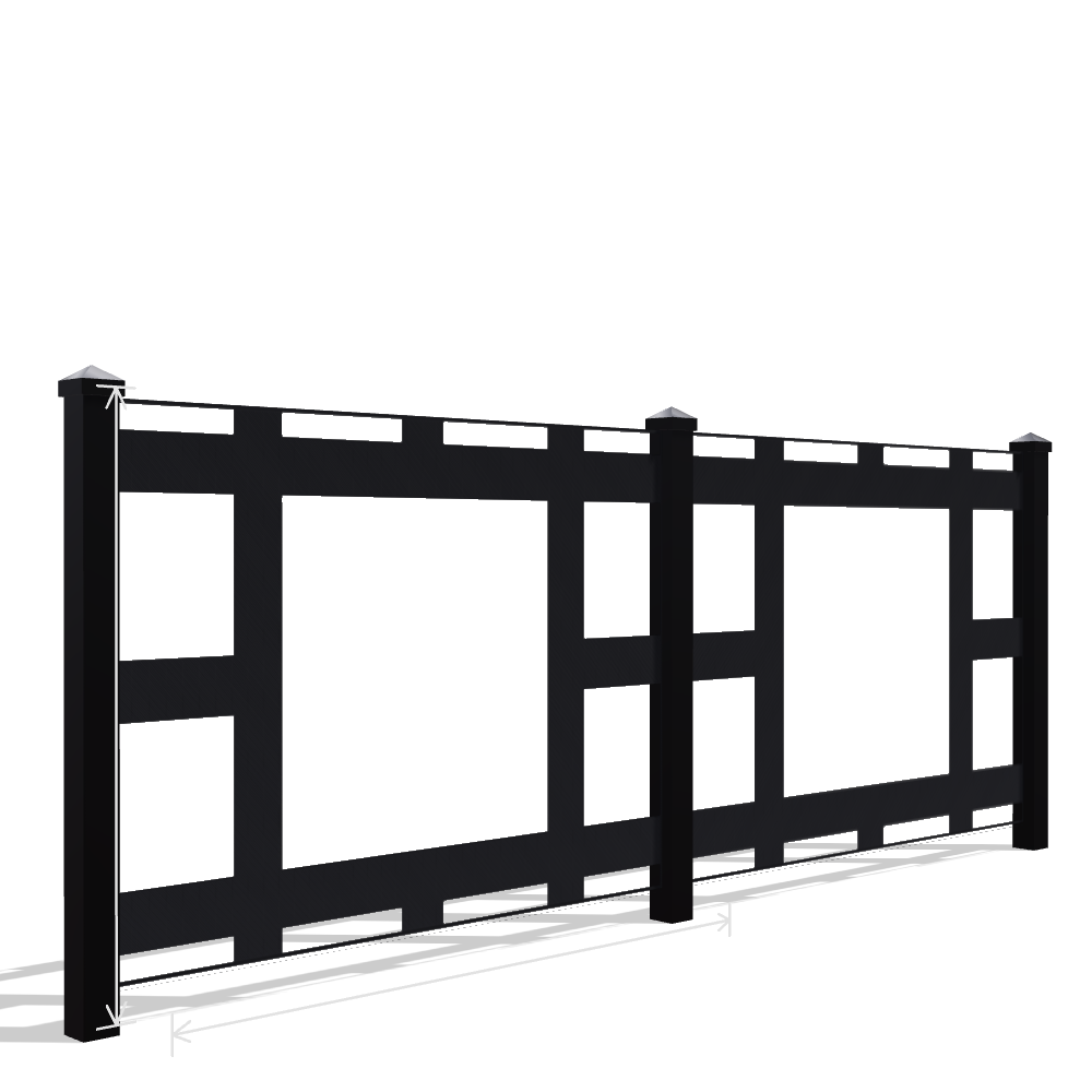 Panou Gard Metalic Model 156 — Tablă Decupată CNC Laser