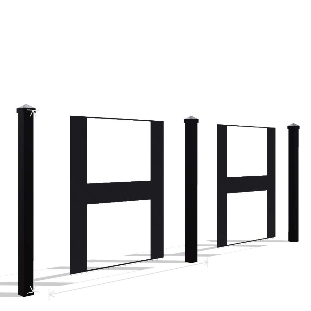 Panou Gard Metalic Model 317 — Tablă Decupată CNC Laser