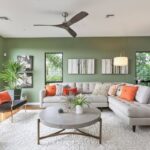 Idei de sufragerie cu culoarea verde